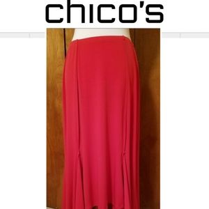 EUC Chico's Hi-Lo Maxi Skirt